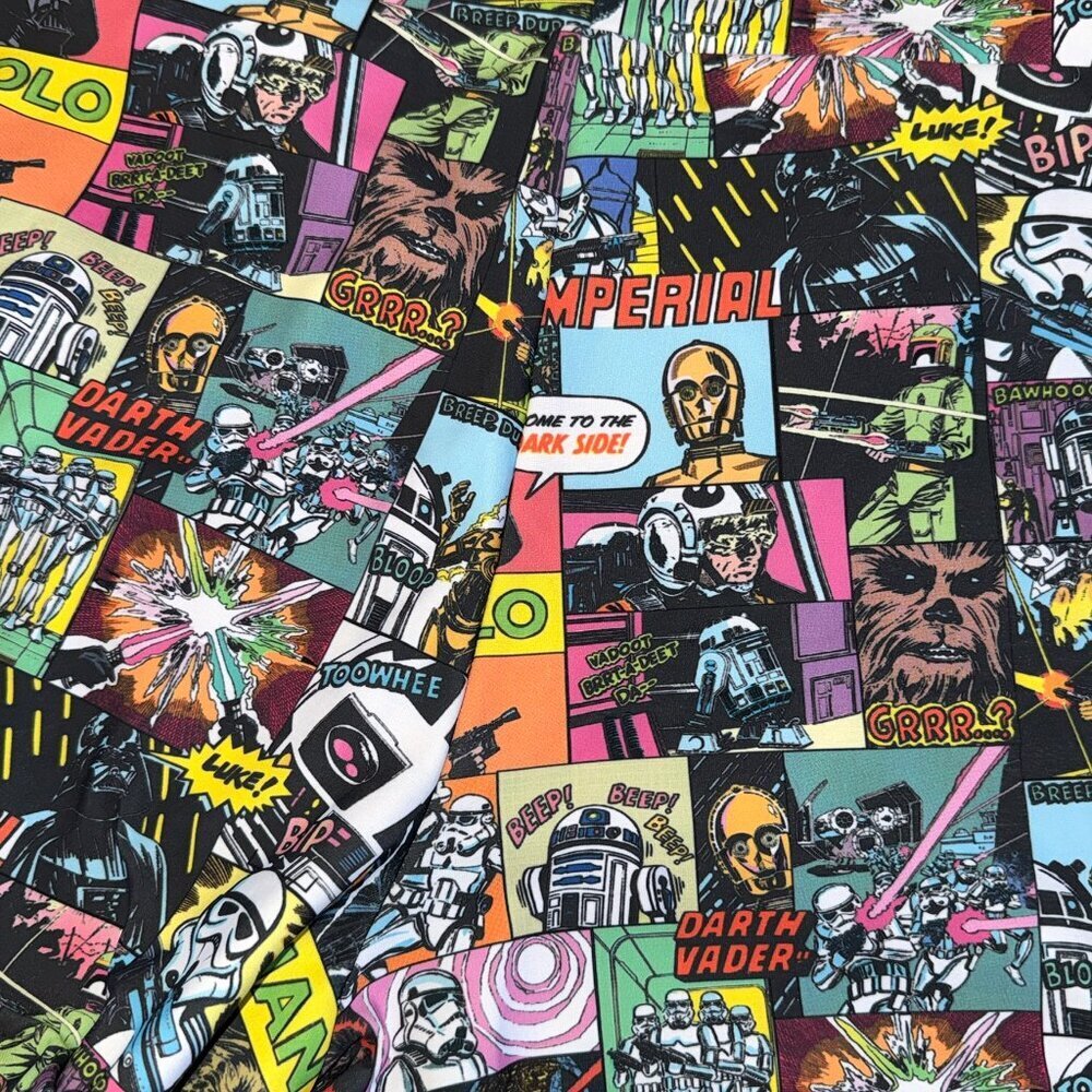 Blackmilk x Star Wars Montage Cuffed Shorts M EUC - Picture 4 of 5